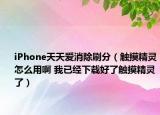 iPhone天天爱消除刷分（触摸精灵怎么用啊 我已经下载好了触摸精灵了）