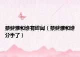 蔡健雅和谁有绯闻（蔡健雅和谁分手了）
