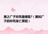 美之广子猝死是哪集?（美知广子的猝死身亡原因）