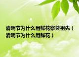 清明节为什么用鲜花祭奠祖先（清明节为什么用鲜花）