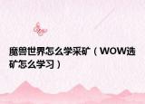 魔兽世界怎么学采矿（WOW选矿怎么学习）