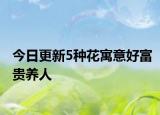 今日更新5种花寓意好富贵养人