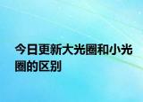 今日更新大光圈和小光圈的区别