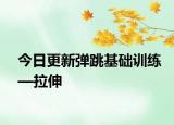 今日更新弹跳基础训练—拉伸