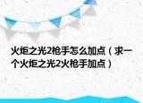 火炬之光2枪手怎么加点（求一个火炬之光2火枪手加点）