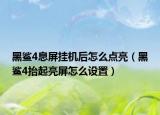 黑鲨4息屏挂机后怎么点亮（黑鲨4抬起亮屏怎么设置）