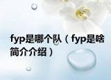 fyp是哪个队（fyp是啥简介介绍）