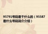 95791号码是干什么的（95587是什么号码简介介绍）