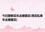 今日更新买车去哪里买(想买私家车去哪里买)