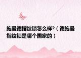 施曼德指纹锁怎么样?（德施曼指纹锁是哪个国家的）
