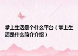 掌上生活是个什么平台（掌上生活是什么简介介绍）