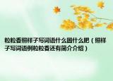 粒粒香照样子写词语什么圆什么肥（照样子写词语例粒粒香还有简介介绍）