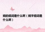 姆的组词是什么啊（姆字组词是什么啊）