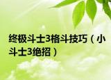 终极斗士3格斗技巧（小斗士3绝招）