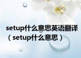 setup什么意思英语翻译（setup什么意思）