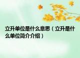 立升单位是什么意思（立升是什么单位简介介绍）