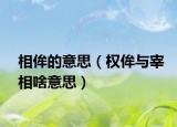 相侔的意思（权侔与宰相啥意思）