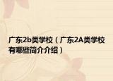 广东2b类学校（广东2A类学校有哪些简介介绍）