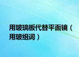 用玻璃板代替平面镜（用玻组词）
