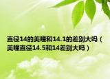 直径14的美瞳和14.1的差别大吗（美瞳直径14.5和14差别大吗）