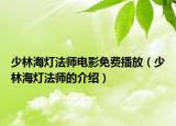 少林海灯法师电影免费播放（少林海灯法师的介绍）