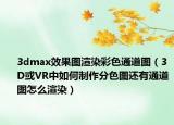 3dmax效果图渲染彩色通道图（3D或VR中如何制作分色图还有通道图怎么渲染）