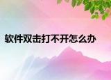 软件双击打不开怎么办