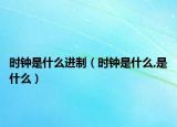 时钟是什么进制（时钟是什么,是什么）