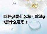 欧陆gt是什么车（欧陆gt是什么意思）