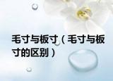 毛寸与板寸（毛寸与板寸的区别）