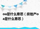 oa是什么意思（房地产oa是什么意思）