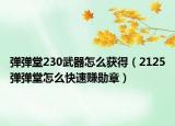 弹弹堂230武器怎么获得（2125弹弹堂怎么快速赚勋章）