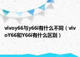 vivoy66与y66i有什么不同（vivoY66和Y66i有什么区别）