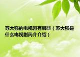 苏大强的电视剧有哪些（苏大强是什么电视剧简介介绍）