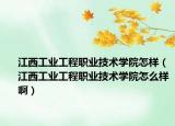 江西工业工程职业技术学院怎样（江西工业工程职业技术学院怎么样啊）