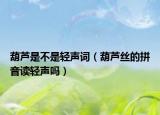 葫芦是不是轻声词（葫芦丝的拼音读轻声吗）