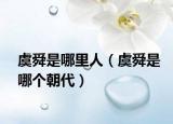 虞舜是哪里人（虞舜是哪个朝代）
