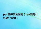 ppr管种类及区别（ppr管是什么简介介绍）