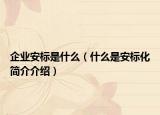 企业安标是什么（什么是安标化简介介绍）