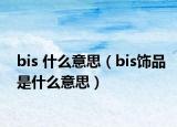 bis 什么意思（bis饰品是什么意思）