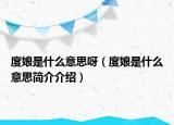 度娘是什么意思呀（度娘是什么意思简介介绍）