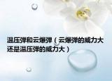 温压弹和云爆弹（云爆弹的威力大还是温压弹的威力大）