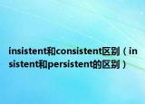 insistent和consistent区别（insistent和persistent的区别）