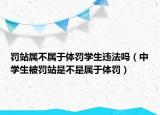 罚站属不属于体罚学生违法吗（中学生被罚站是不是属于体罚）