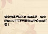 倩女幽魂手游怎么自动吃药（倩女幽魂OL中可不可理自动补药自动打怪）
