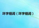 坏字组词（坏字组词）