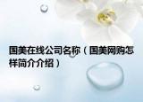 国美在线公司名称（国美网购怎样简介介绍）