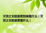 灭顶之灾的意思到底是什么（灭顶之灾的意思是什么）