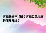 雾霾的简单介绍（雾霾怎么形成的简介介绍）