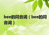 bee的同音词（bee的同音词）